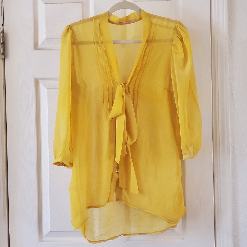 Bow-Front Blouse
